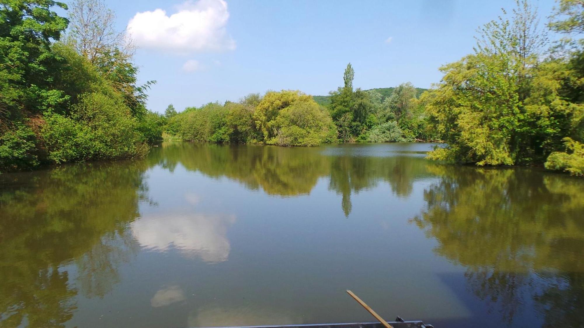 Cabanes Flottantes Et Gites Au Fil De L'Eau Colleville ภายนอก รูปภาพ